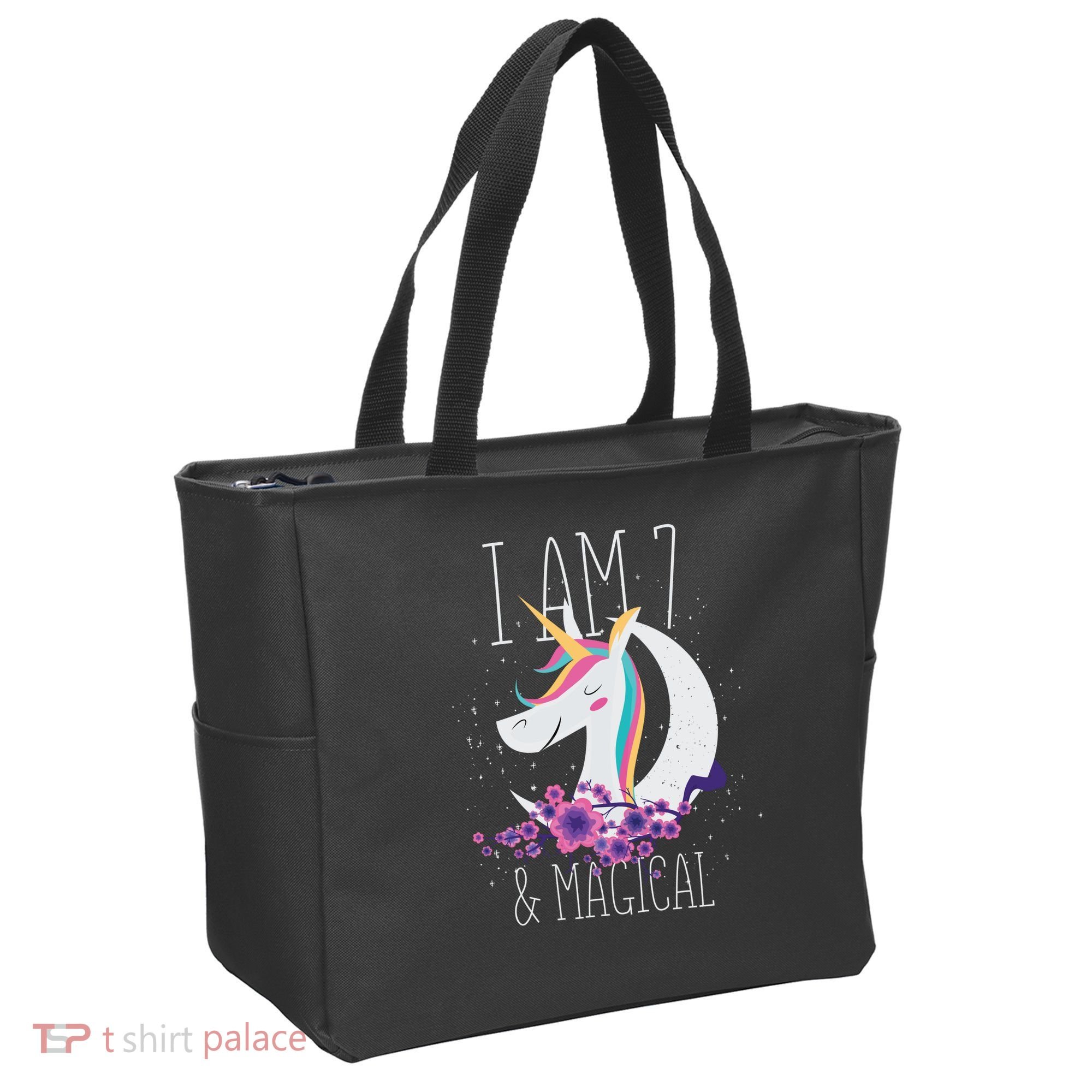 7 Years Old Unicorn Tote Bag