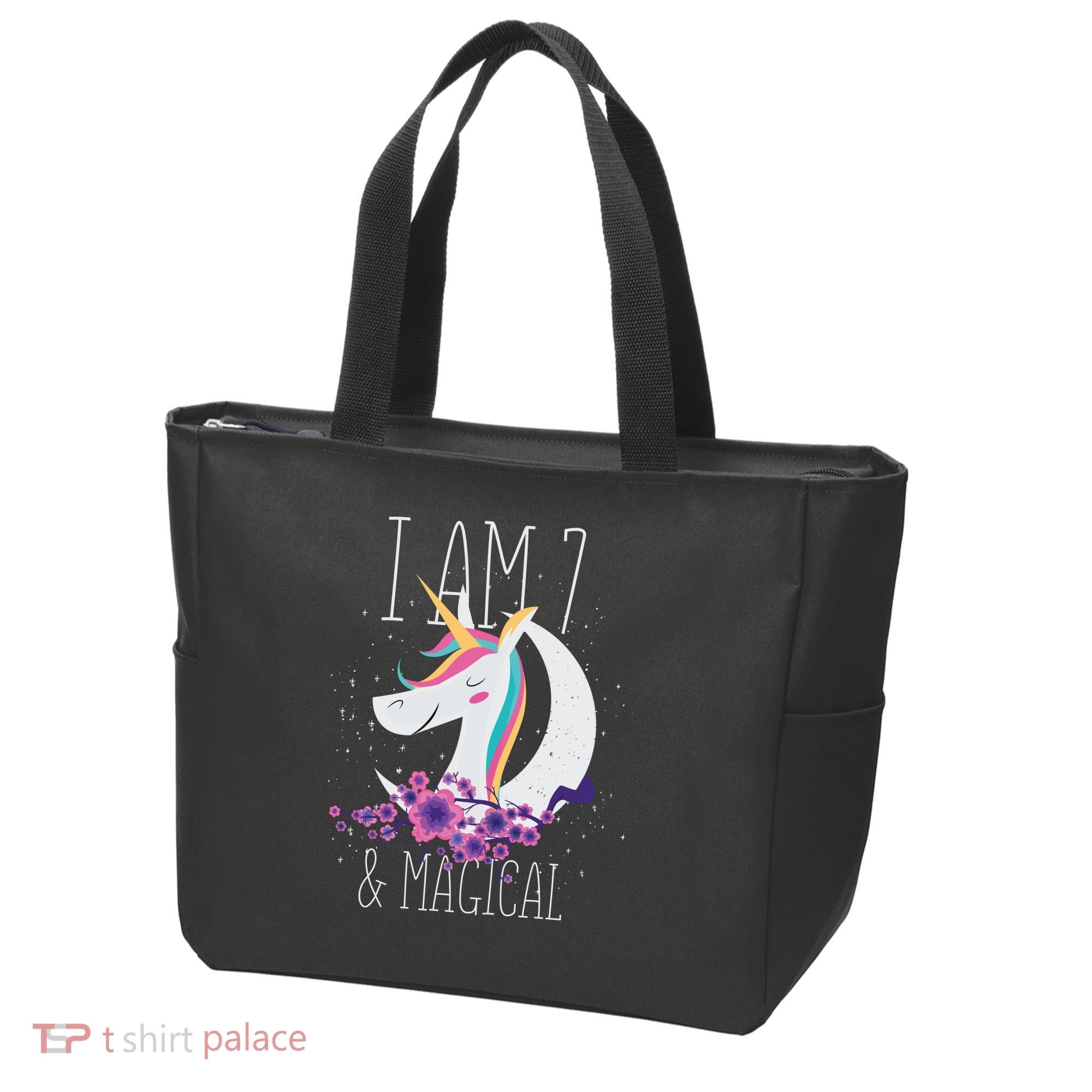 7 Years Old Unicorn Tote Bag