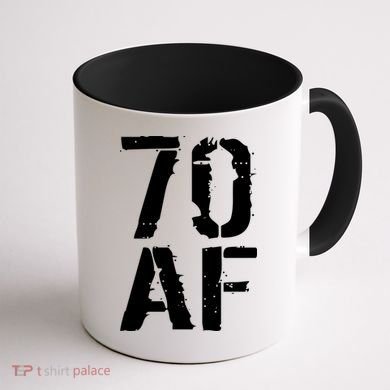 70 AF 70th Birthday Coffee Mug back