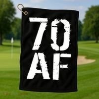 70 AF 70th Birthday Golf Towel thumb 1