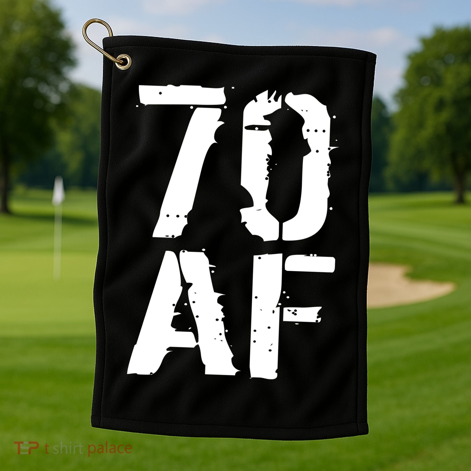 70 AF 70th Birthday Golf Towel