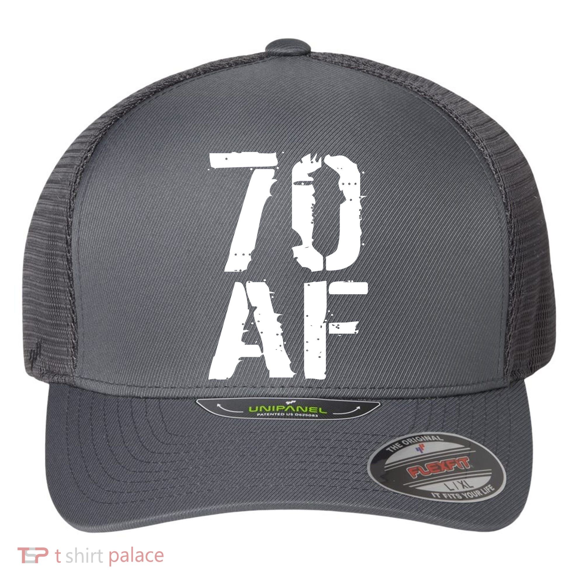 70 AF 70th Birthday Flexfit Unipanel Trucker Cap