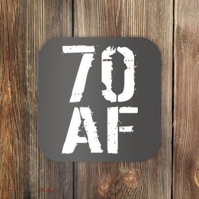 70 AF 70th Birthday Coaster