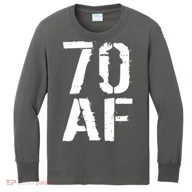 70 AF 70th Birthday Kids Long Sleeve Shirt