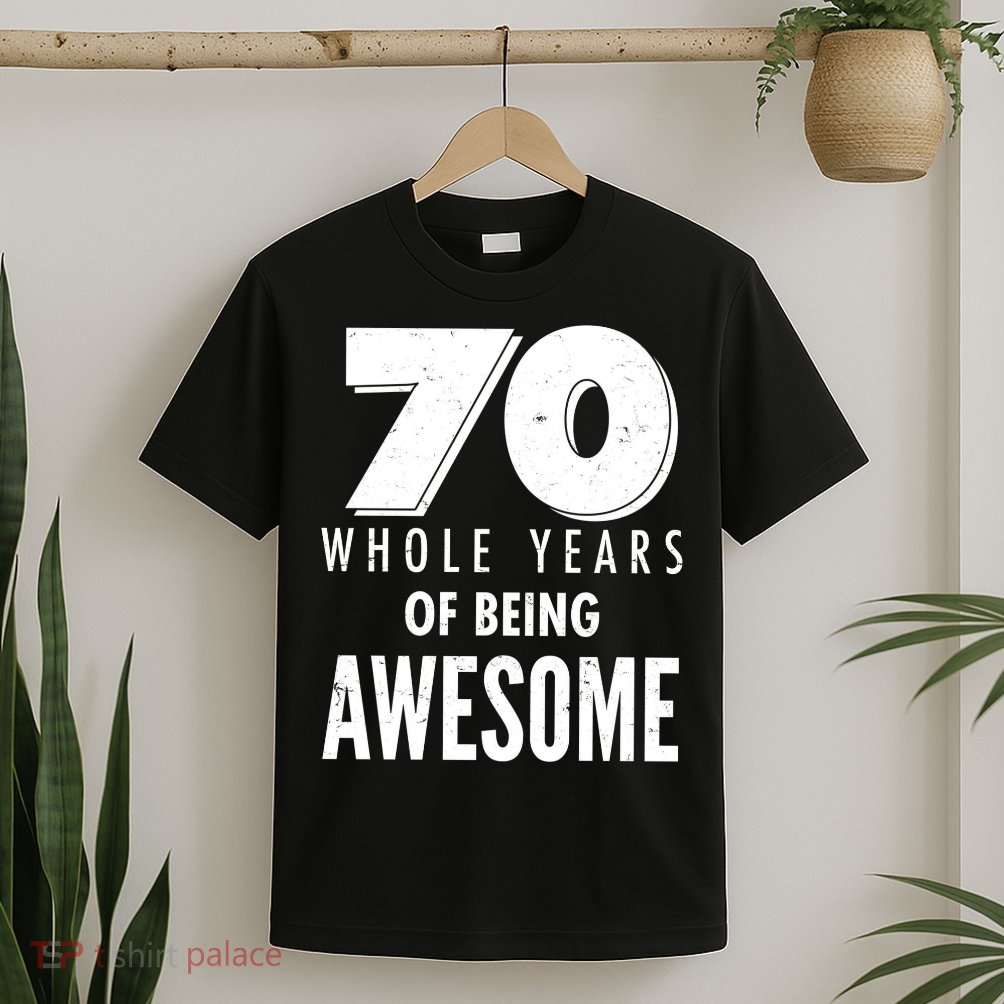 70 Whole Years Of Being Awesome Birthday T-Shirt