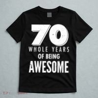 70 Whole Years Of Being Awesome Birthday T-Shirt thumb 5