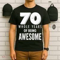 70 Whole Years Of Being Awesome Birthday T-Shirt thumb 6