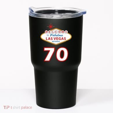 70 Years Old In Vegas 70th Birthday Tumbler