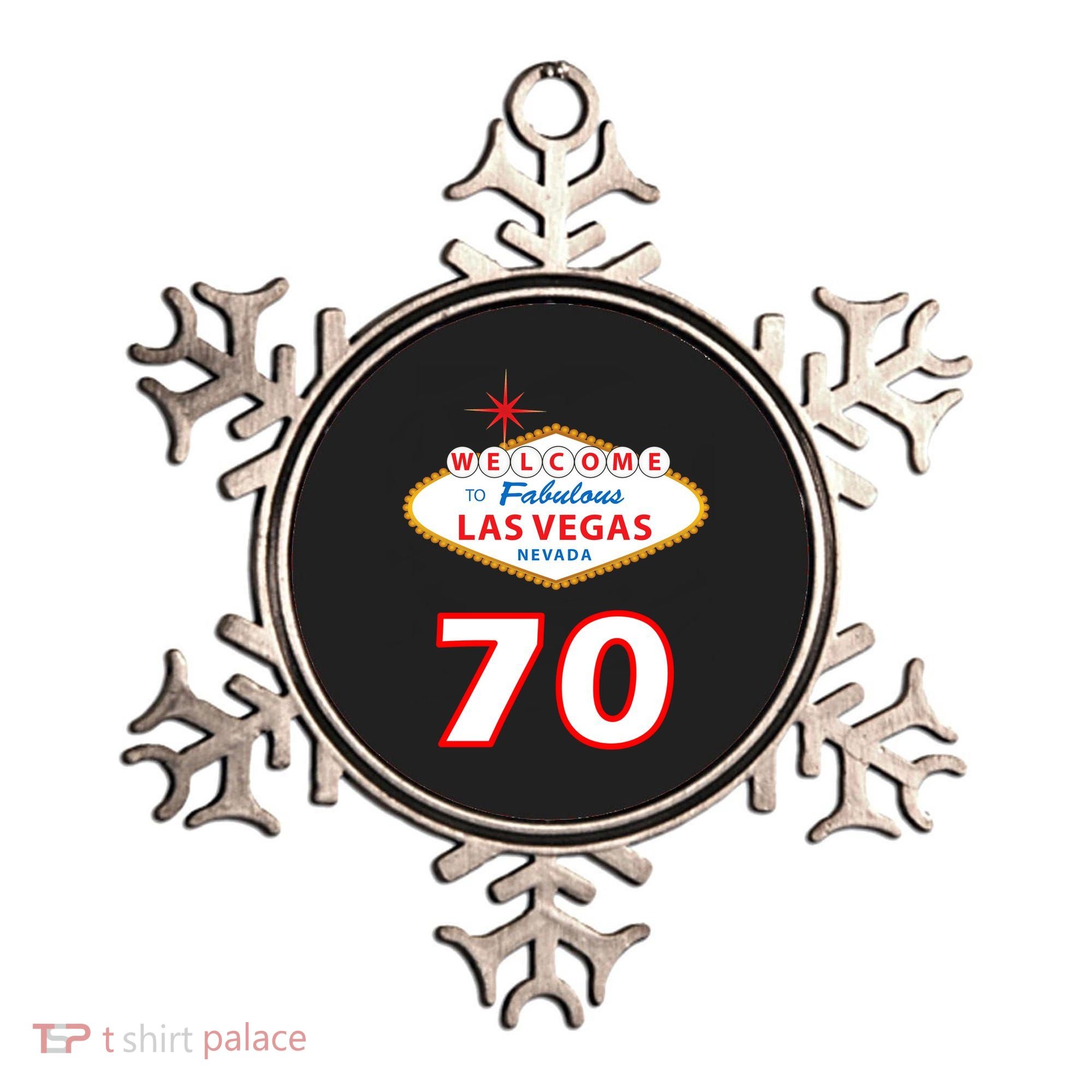 70 Years Old In Vegas 70th Birthday Ornament