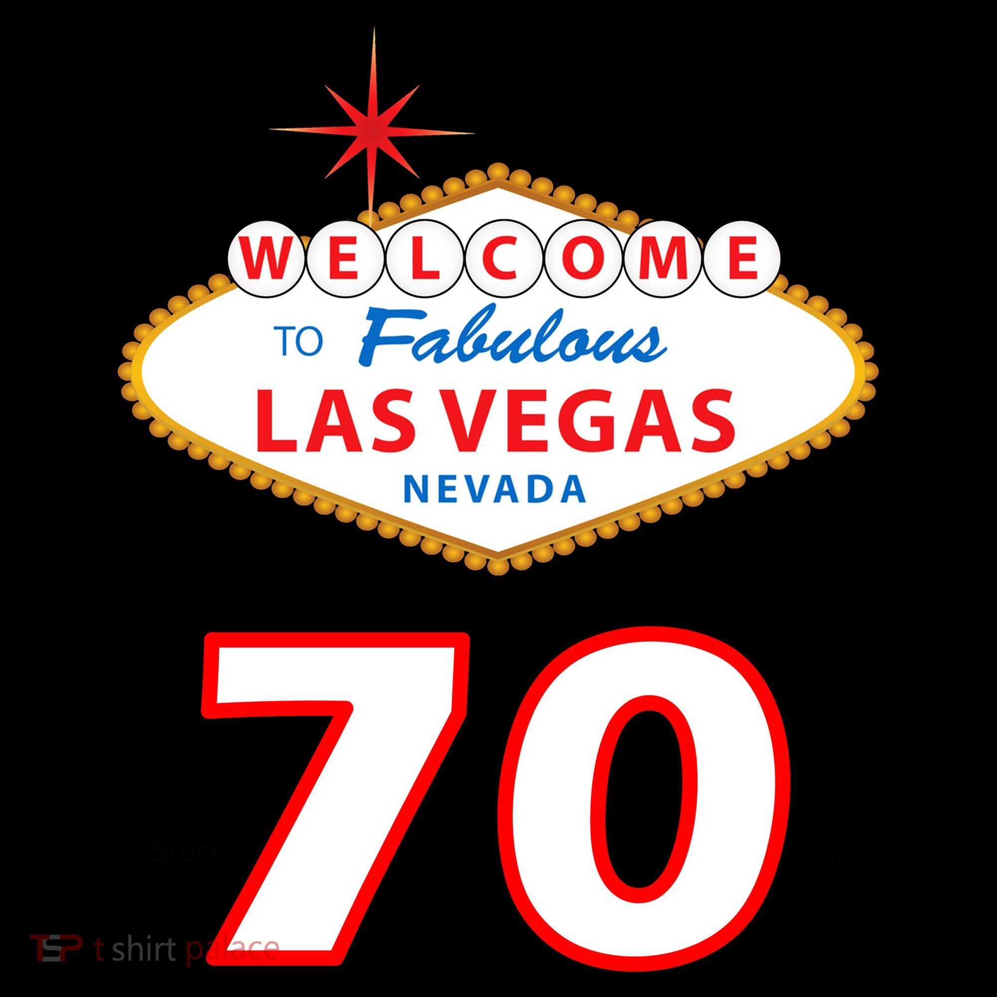 70 Years Old In Vegas 70th Birthday Women's Tank Top