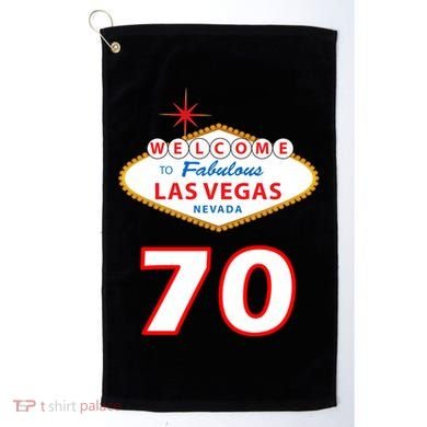 70 Years Old In Vegas 70th Birthday Golf Towel