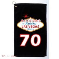 70 Years Old In Vegas 70th Birthday Golf Towel thumb 0