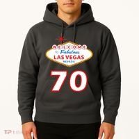 70 Years Old In Vegas 70th Birthday Hoodie thumb 2