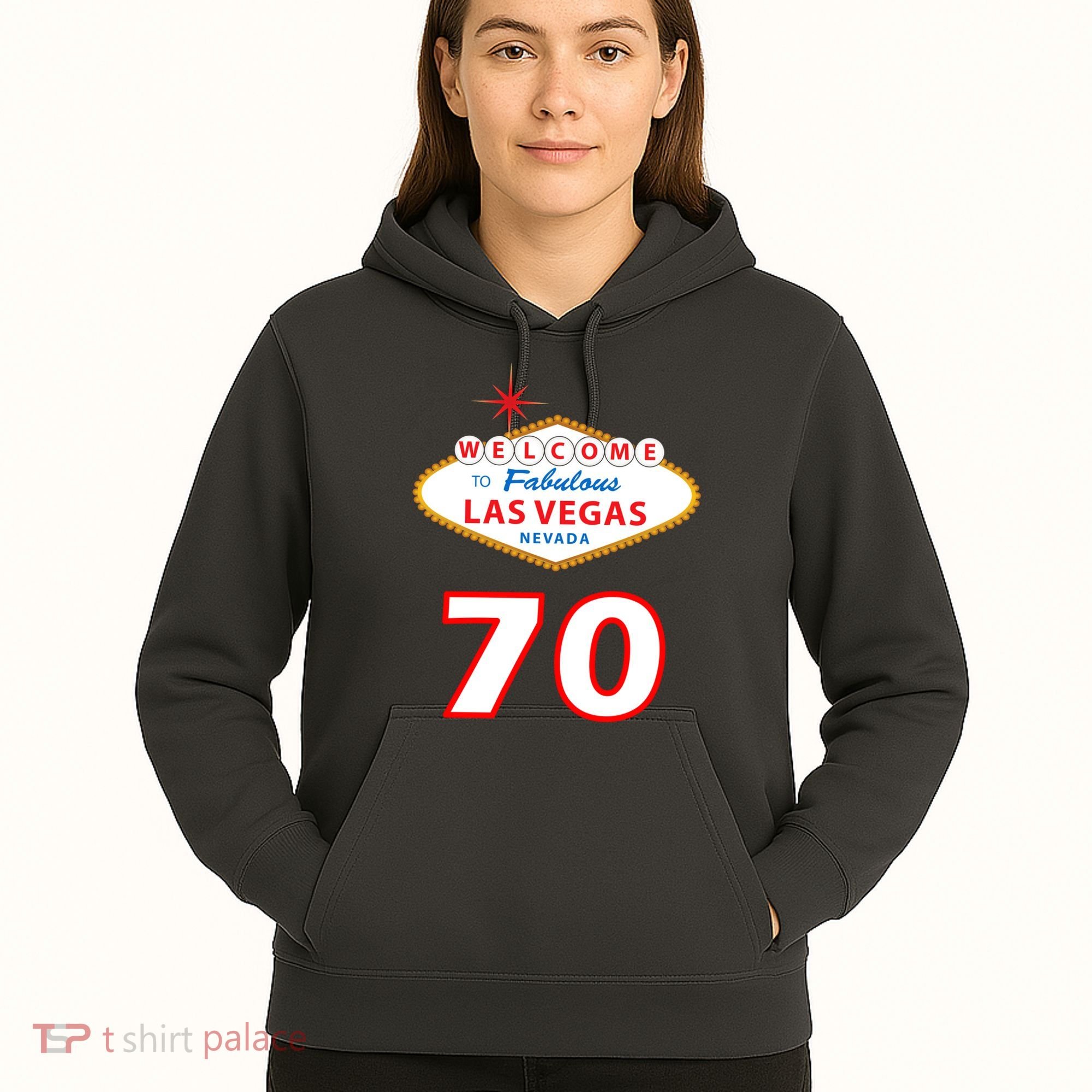 70 Years Old In Vegas 70th Birthday Hoodie