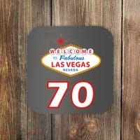 70 Years Old In Vegas 70th Birthday Coaster thumb 0