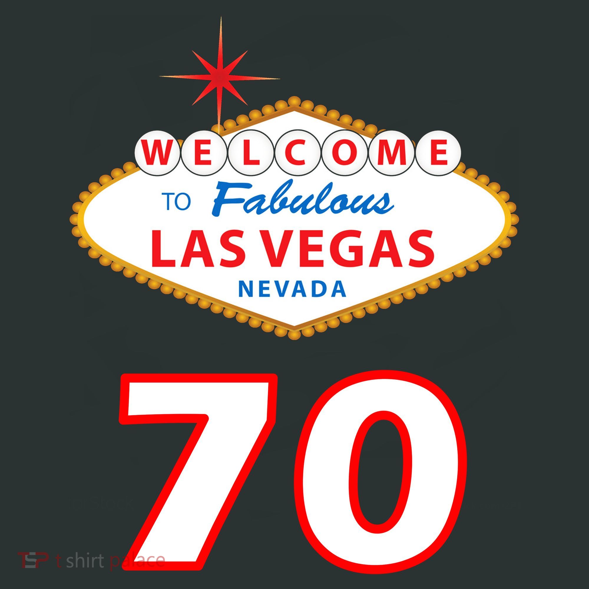 70 Years Old In Vegas 70th Birthday Coaster