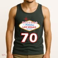 70 Years Old In Vegas 70th Birthday Tank Top thumb 3