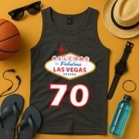 70 Years Old In Vegas 70th Birthday Tank Top thumb 4