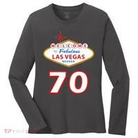 70 Years Old In Vegas 70th Birthday Women's Long Sleeve Shirt thumb 0