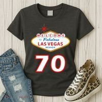 70 Years Old In Vegas 70th Birthday Women's T-Shirt thumb 3