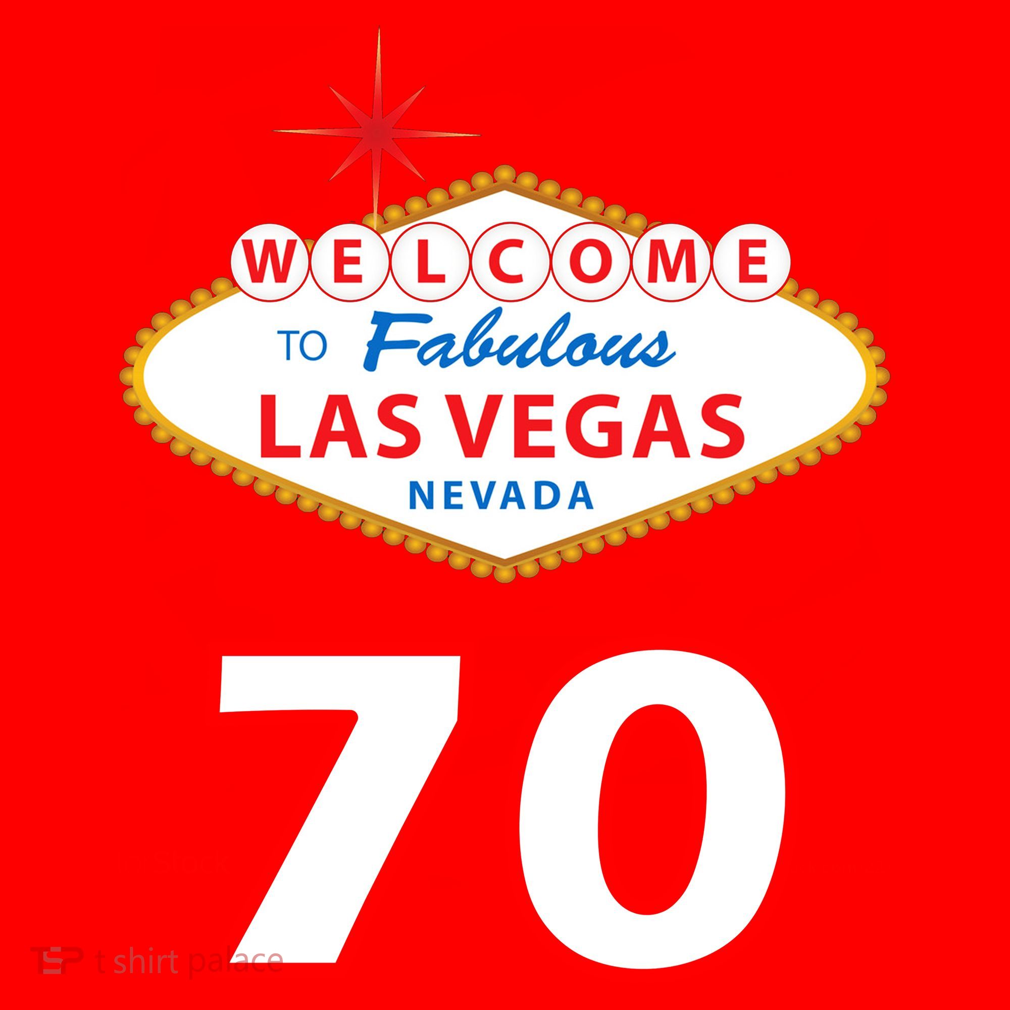 70 Years Old In Vegas 70th Birthday Santa Hat