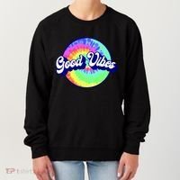 70s Retro Groovy Hippie Good Vibes Women's Sweatshirt thumb 0