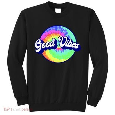70s Retro Groovy Hippie Good Vibes Sweatshirt