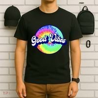 70s Retro Groovy Hippie Good Vibes T-Shirt thumb 6