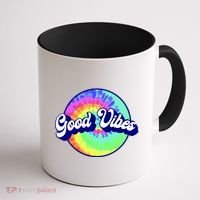70s Retro Groovy Hippie Good Vibes Coffee Mug thumb 1