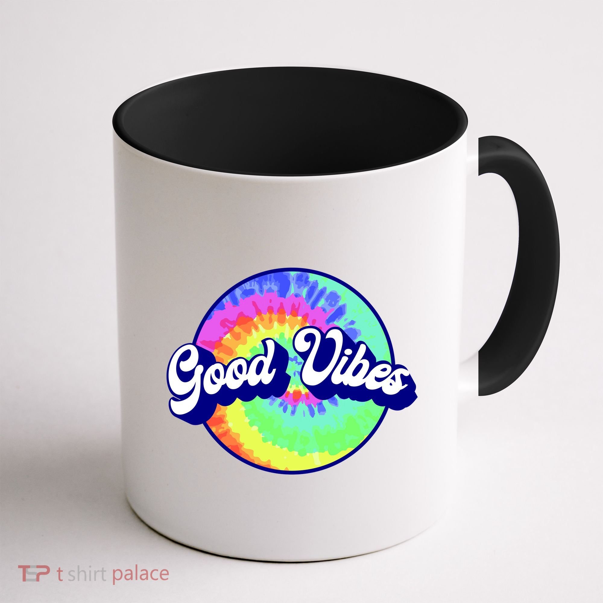 70s Retro Groovy Hippie Good Vibes Coffee Mug