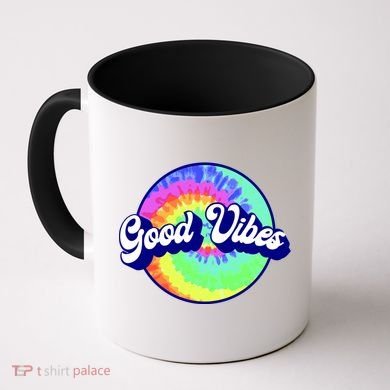 70s Retro Groovy Hippie Good Vibes Coffee Mug
