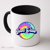 70s Retro Groovy Hippie Good Vibes Coffee Mug thumb 0