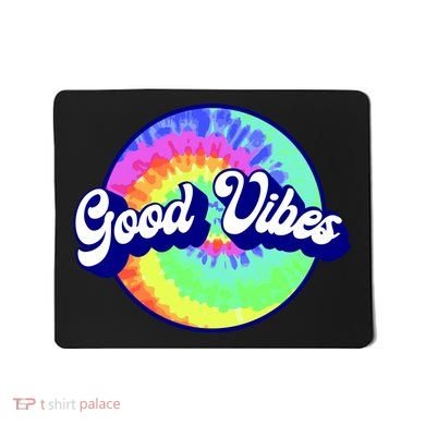 70s Retro Groovy Hippie Good Vibes Mousepad