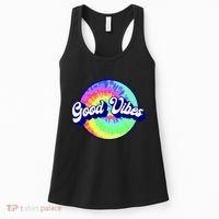 70s Retro Groovy Hippie Good Vibes Women's Tank Top thumb 0