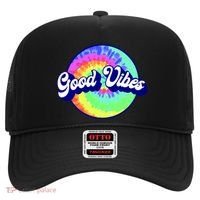 70s Retro Groovy Hippie Good Vibes Hat thumb 0