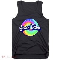 70s Retro Groovy Hippie Good Vibes Tank Top thumb 0
