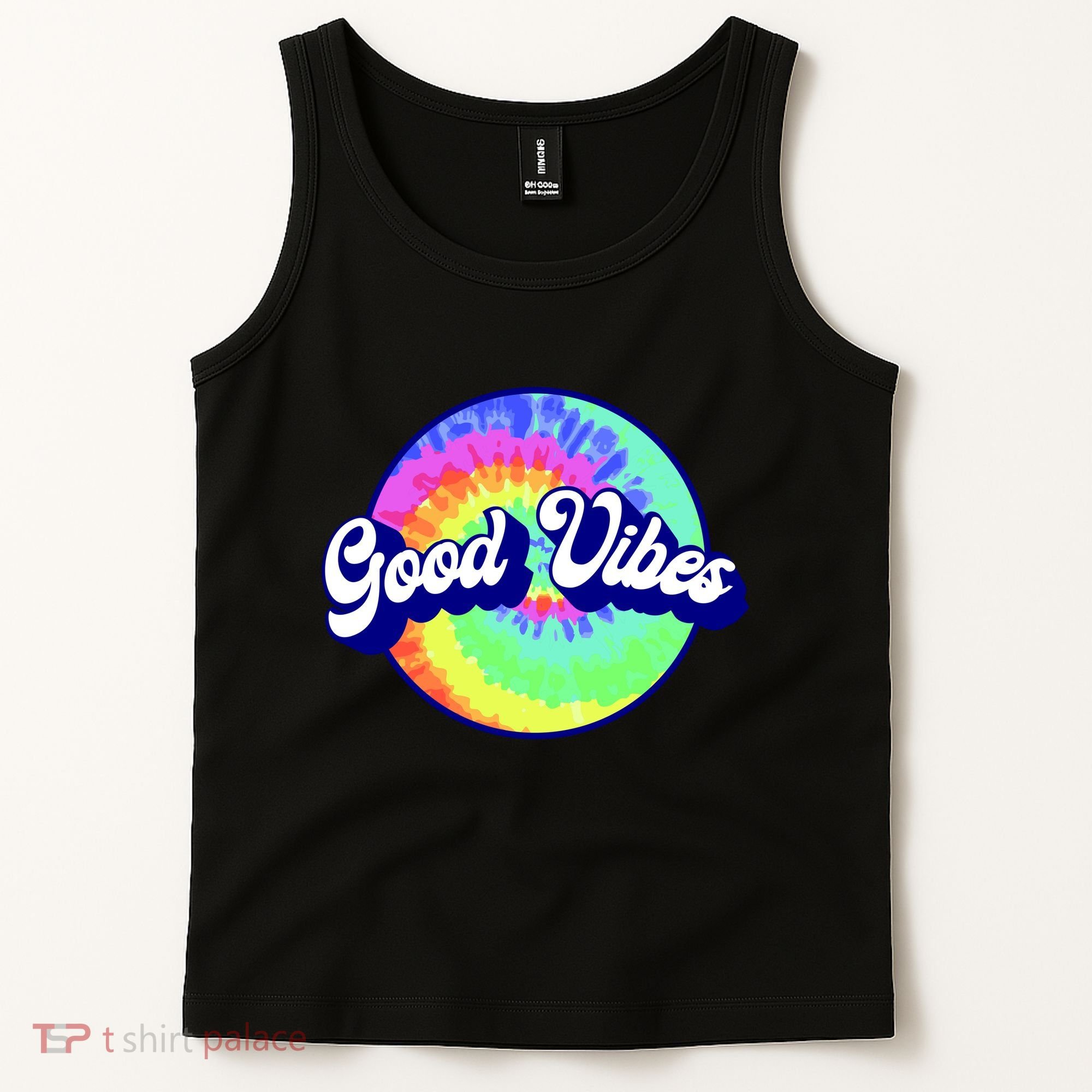 70s Retro Groovy Hippie Good Vibes Tank Top