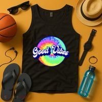 70s Retro Groovy Hippie Good Vibes Tank Top thumb 4