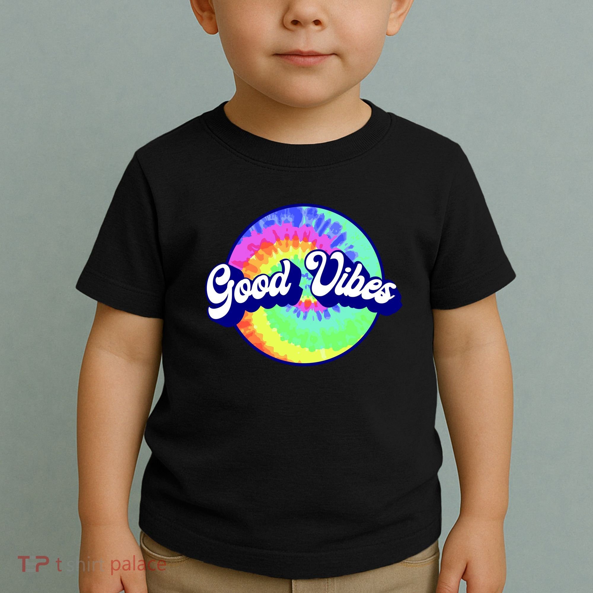 70s Retro Groovy Hippie Good Vibes Toddler T-Shirt
