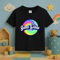 70s Retro Groovy Hippie Good Vibes Toddler T-Shirt thumb 3
