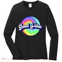 70s Retro Groovy Hippie Good Vibes Women's Long Sleeve Shirt thumb 0
