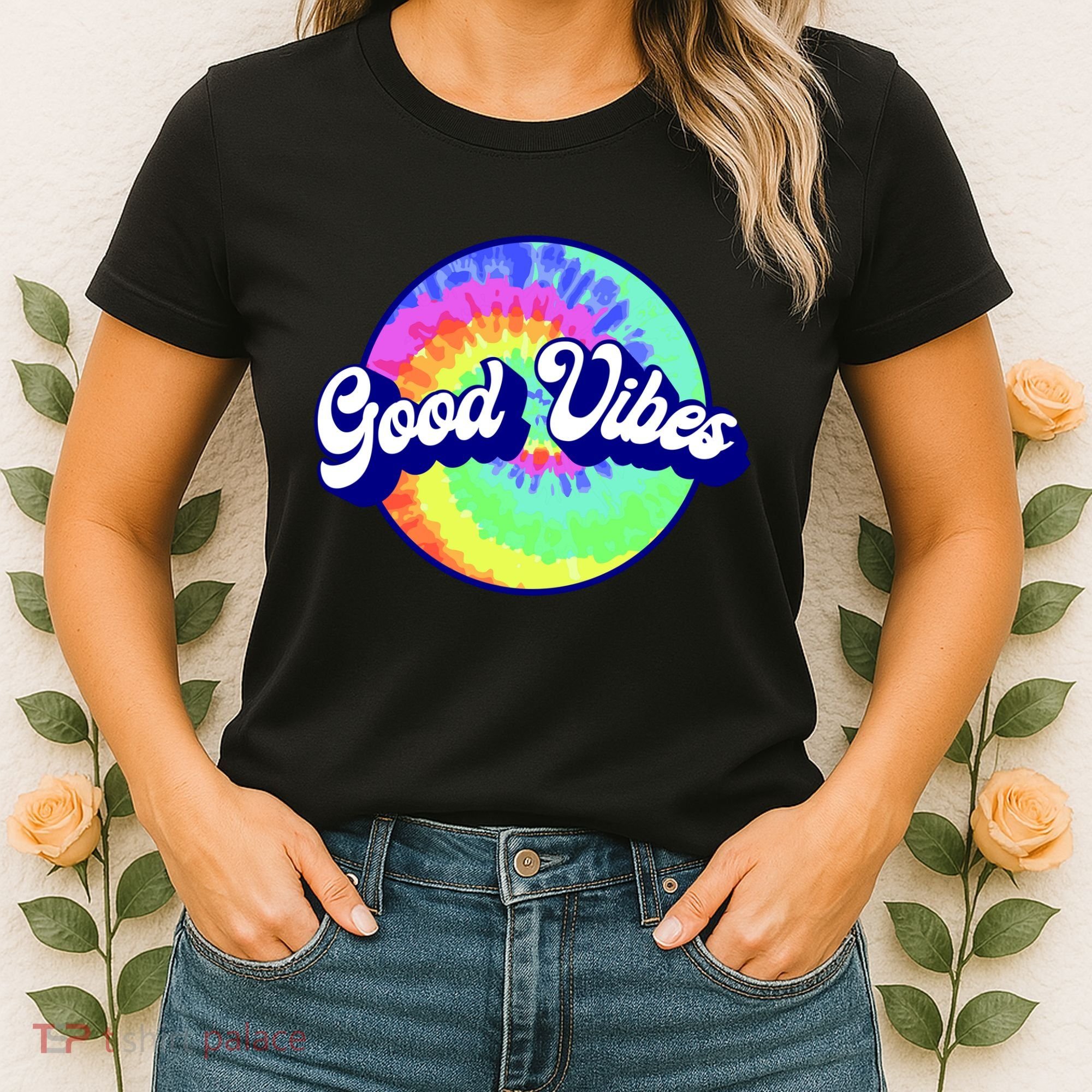 70s Retro Groovy Hippie Good Vibes Women's T-Shirt