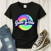 70s Retro Groovy Hippie Good Vibes Women's T-Shirt thumb 3