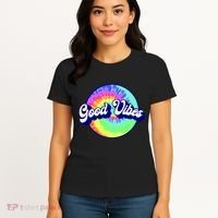 70s Retro Groovy Hippie Good Vibes Women's T-Shirt thumb 4