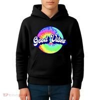 70s Retro Groovy Hippie Good Vibes Kids Hoodie thumb 4