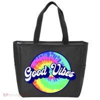 70s Retro Groovy Hippie Good Vibes Tote Bag thumb 0