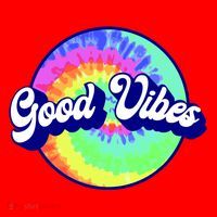 70s Retro Groovy Hippie Good Vibes Santa Hat thumb 1