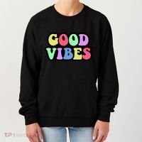 70s Retro Groovy Hippie Good Vibes Bold Women's Sweatshirt thumb 0