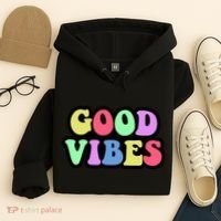 70s Retro Groovy Hippie Good Vibes Bold Hoodie thumb 4