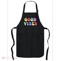 70s Retro Groovy Hippie Good Vibes Bold Apron thumb 0